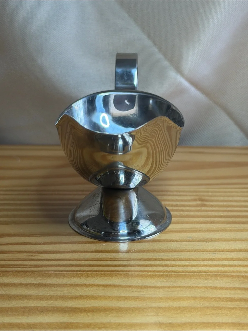 Vtg Wild Turkey Bourbon Miniature Stainless Steel Gravy Boat Shot Metal Rare